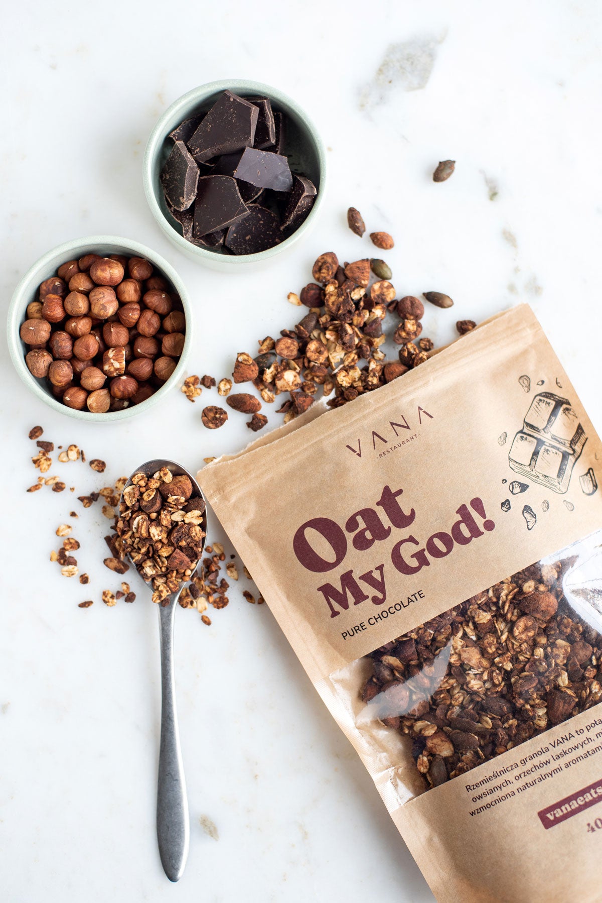 Granola Oat My God! by VANA - Pure Chocolate (400g)